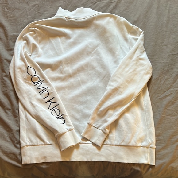 calvin klein men’s small tech jersey zip up - Picture 3 of 4